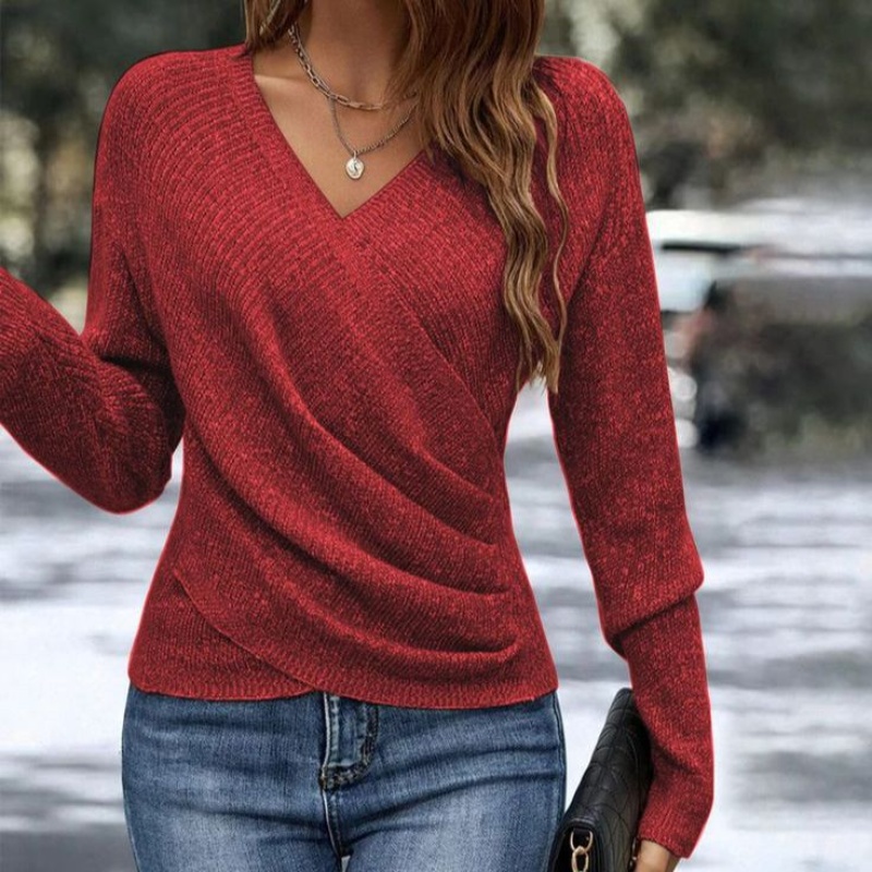 Fiora | Elegant V-neck Sweater