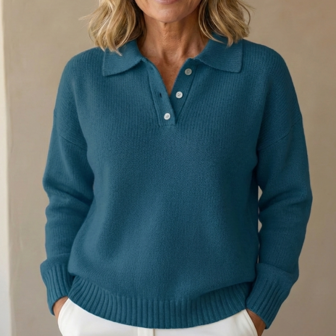 Olimpia | Buttoned Collar Sweater