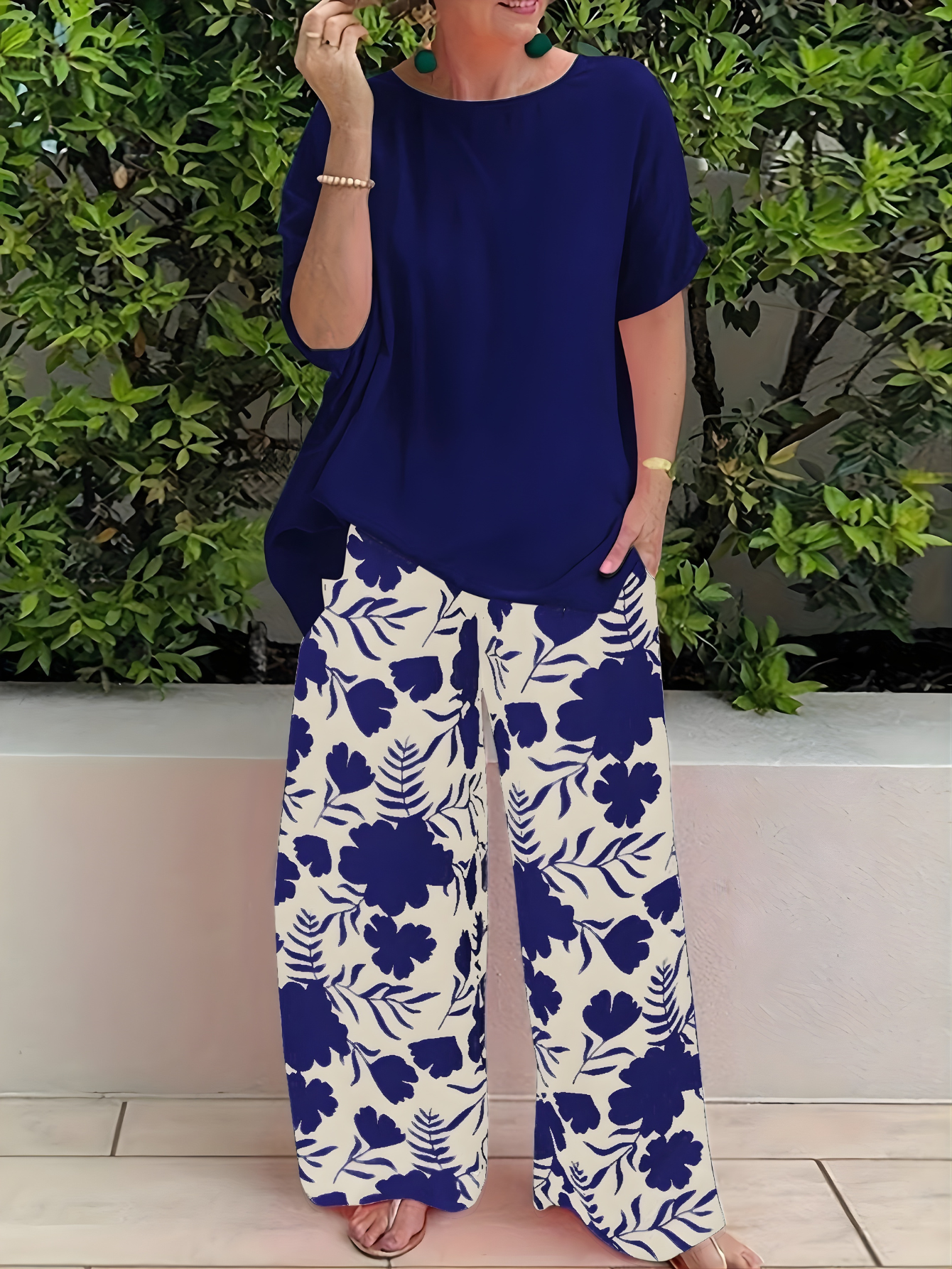 Digna | Tropical Wide-Leg Set