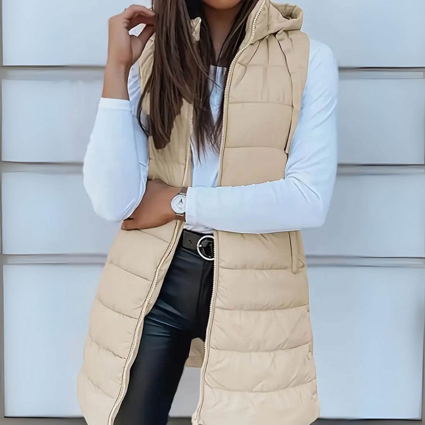 Evania | Premium Long Puffer Vest
