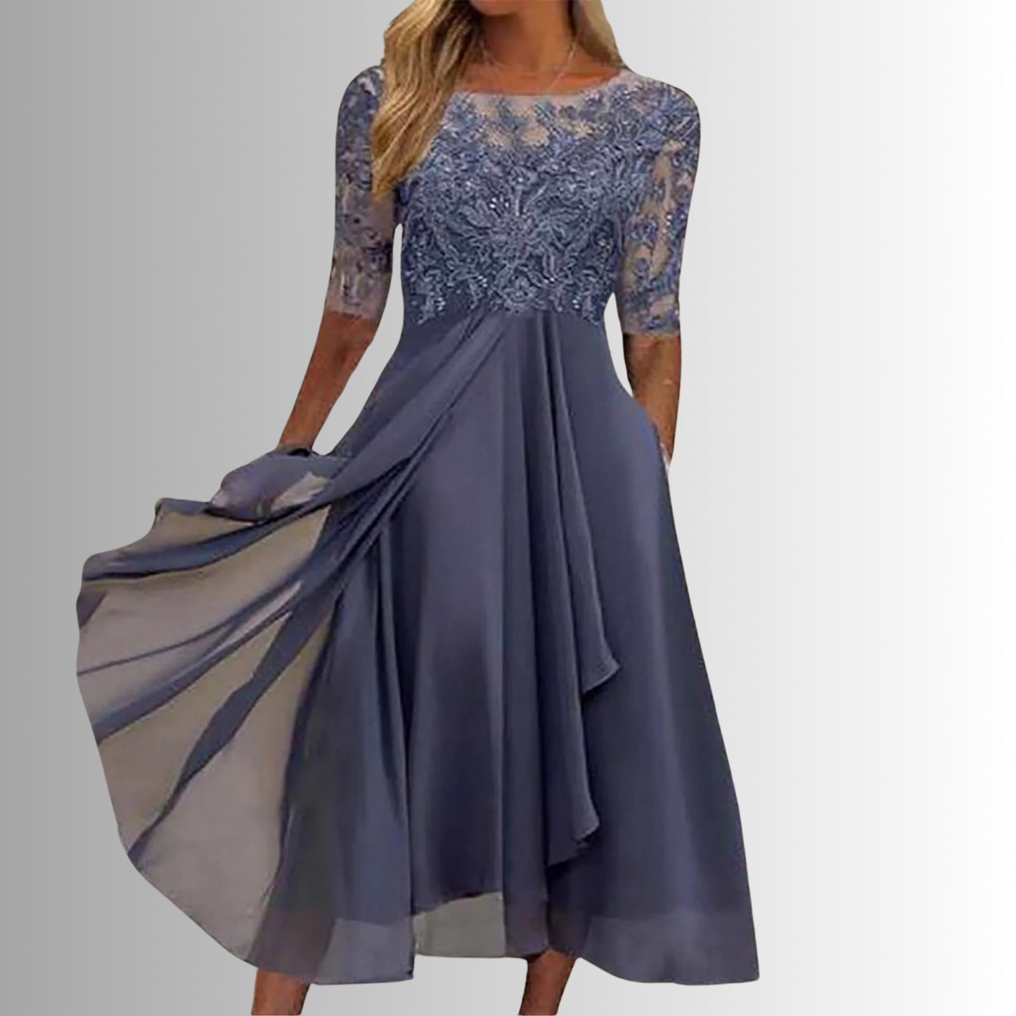 Rhain | Classic Embroidered Dress