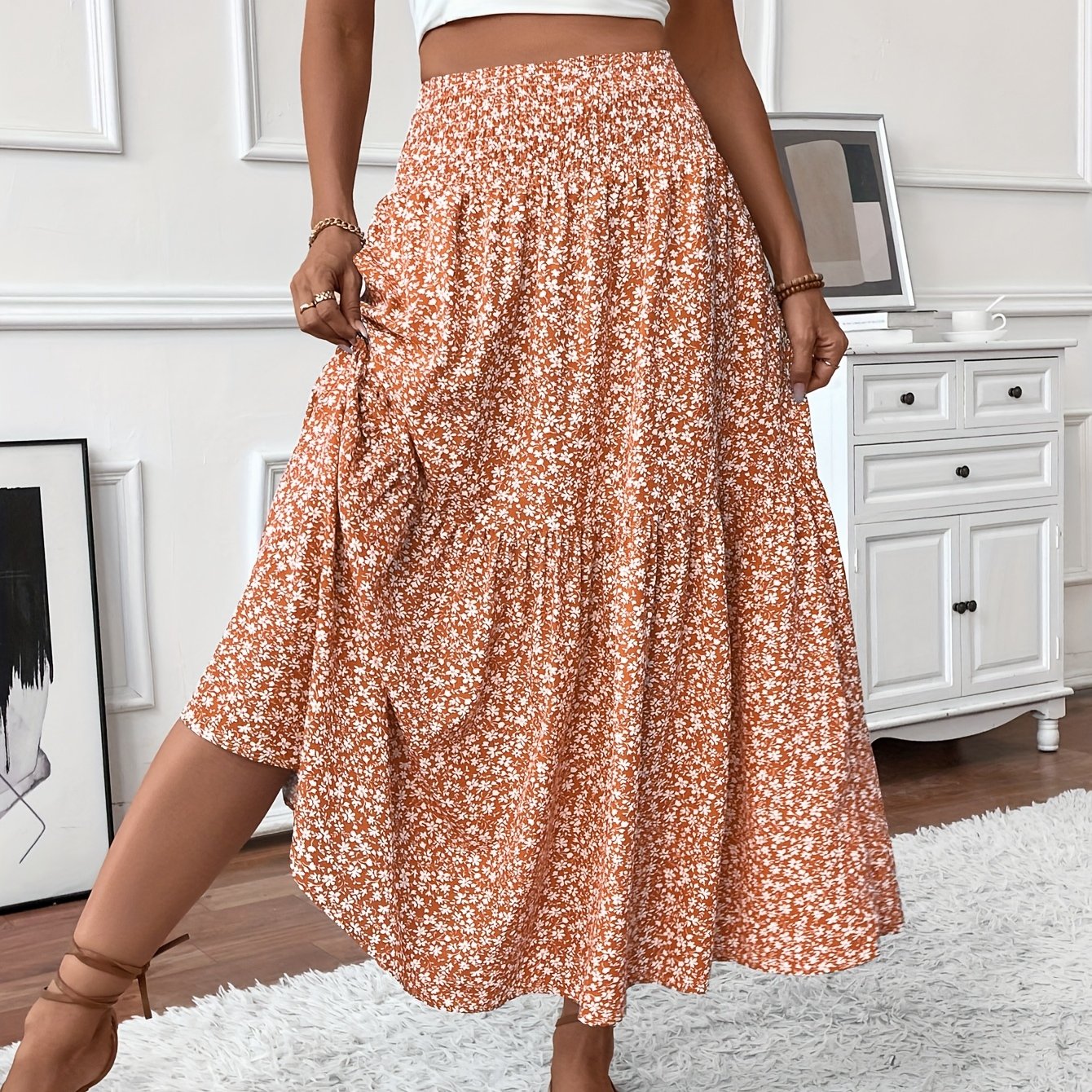 Karina | Timeless Floral Skirt