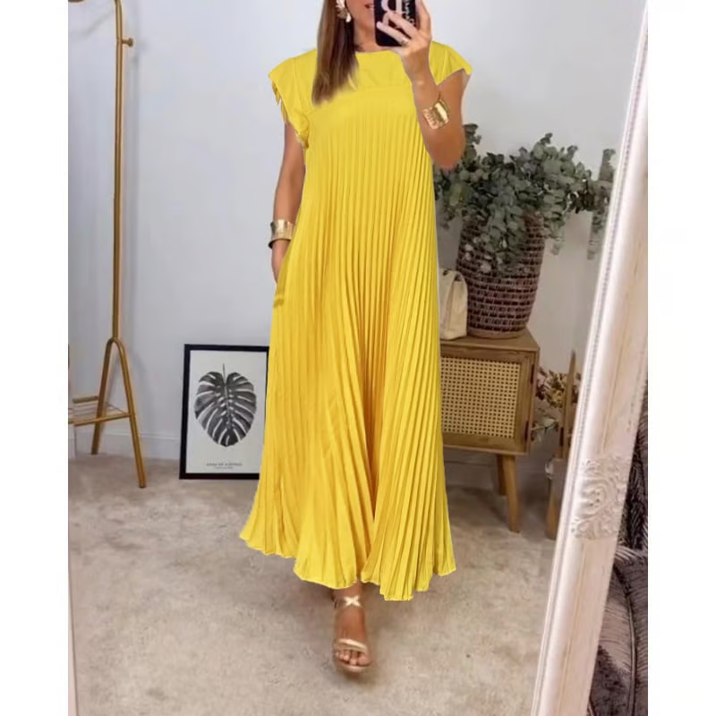 Graciana | Effortlessly Elegant Pleated Dress