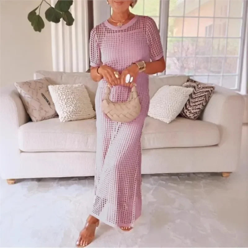 Rita | Casual Textured Maxi Dress