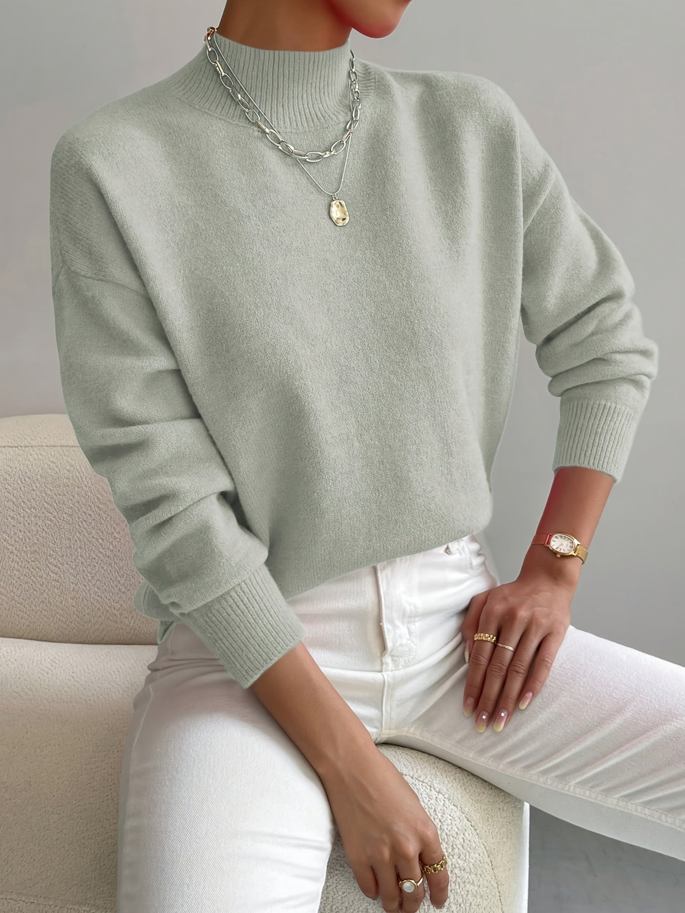 Mercy | Chic Mockneck Sweater