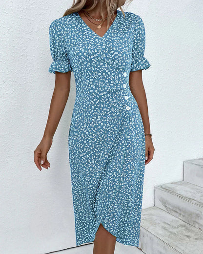 Mieva | Graceful Side-Button Dress