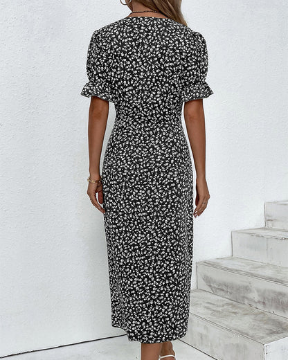 Mieva | Graceful Side-Button Dress