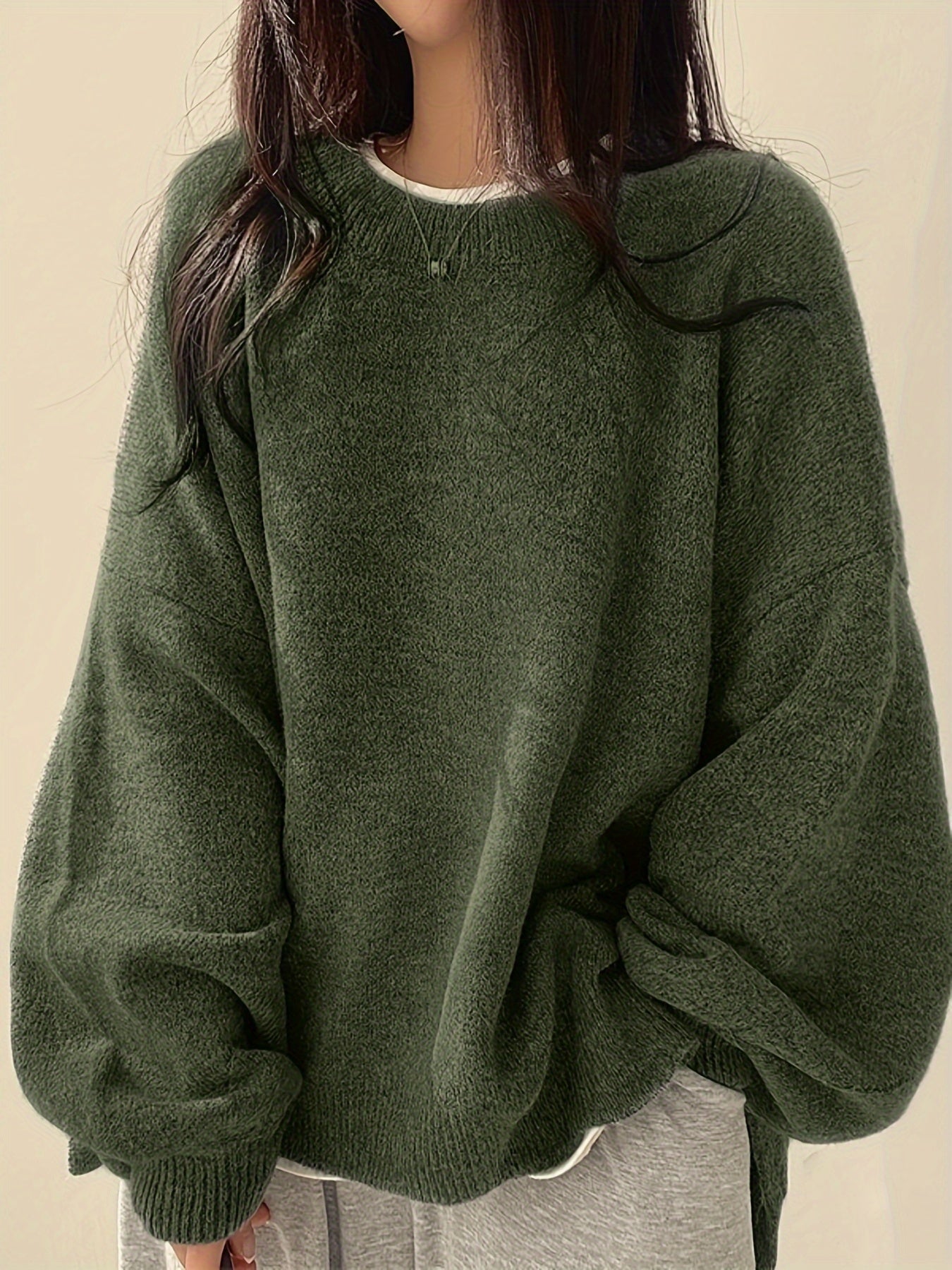 Aemie | Oversized Crewneck Sweater