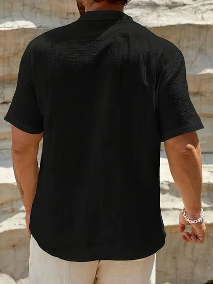Scott | Cozy Stand-Collar Summer Shirt