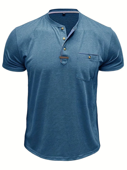 Slade | Classic Round Neck Pocket Shirt
