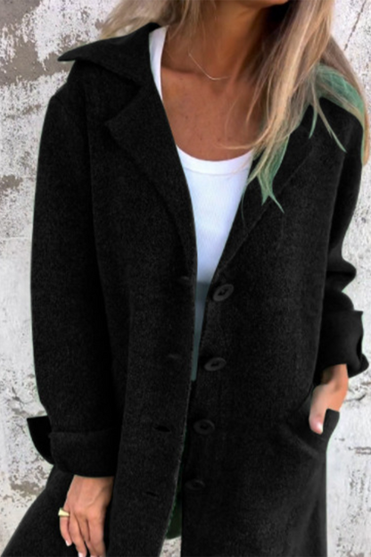 Naomi | Chic Buttoned Long Coat