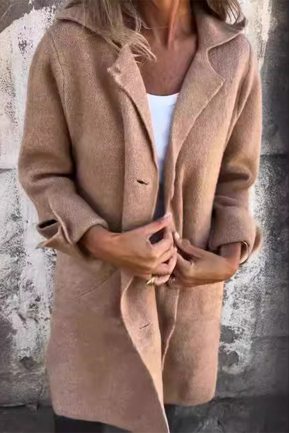 Naomi | Chic Buttoned Long Coat