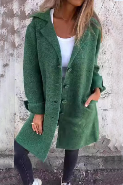 Naomi | Chic Buttoned Long Coat