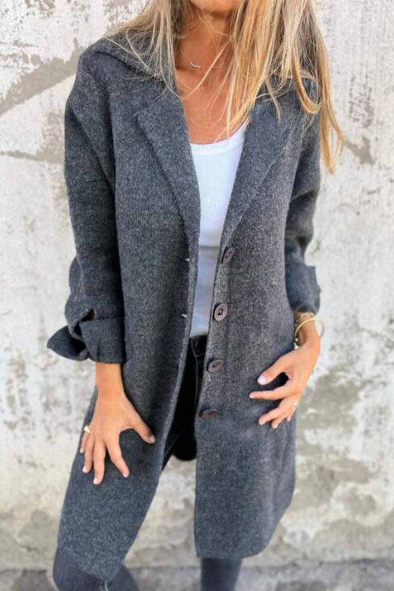 Naomi | Chic Buttoned Long Coat
