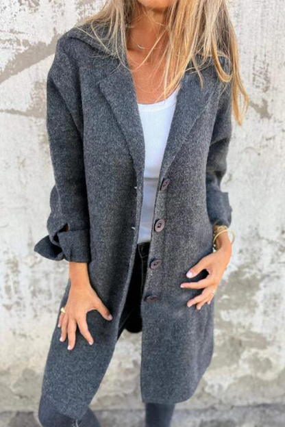 Naomi | Chic Buttoned Long Coat