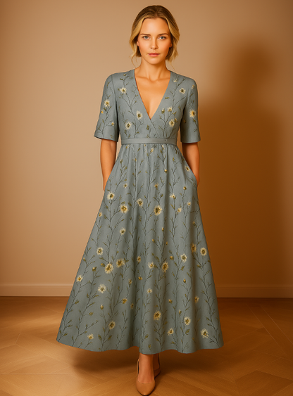 Rosalind | Flowing Floral Maxi Dress