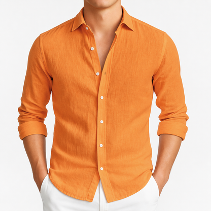 Primo | Cozy Long Sleeve Roll-Up Shirt