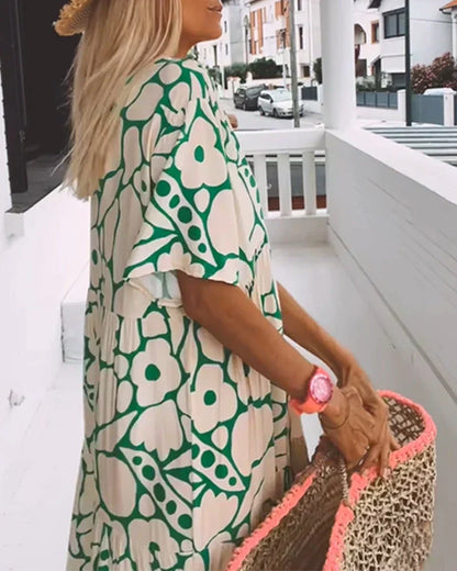 Delia | Modern Floral Dress