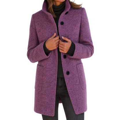Aniela | Sleek High-Collar Coat