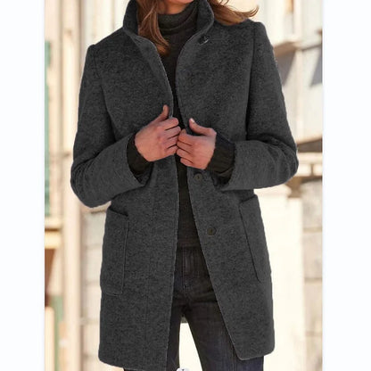 Ysa | Classic Stand Collar Button Coat