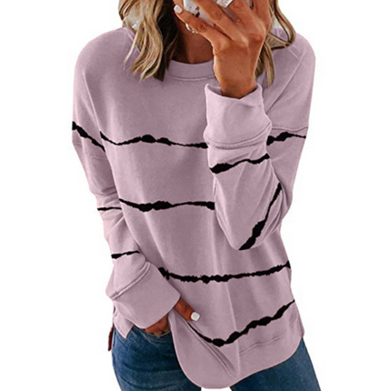 Liora | Stylish Striped Sweatshirt
