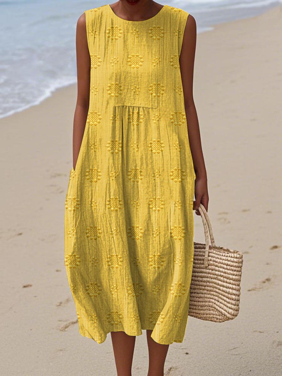 April | Chic Sleeveless Pocket Dress