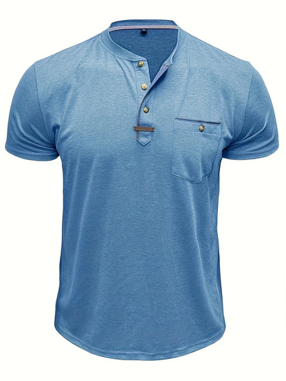 Slade | Classic Round Neck Pocket Shirt