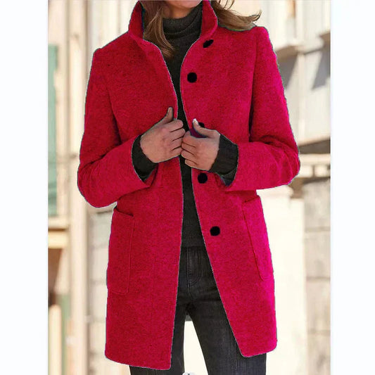 Ysa | Classic Stand Collar Button Coat