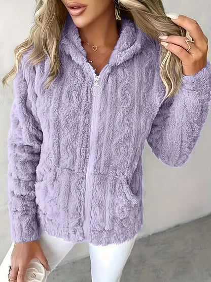 Genia | Hooded Full-Zip Sweater