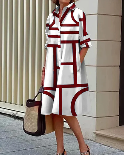 Coleen | Chic Linear Dress