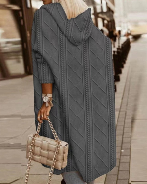 Goanne | Stylish Long Hooded Cardigan