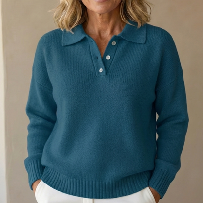 Olimpia | Buttoned Collar Sweater