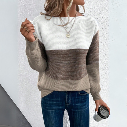Chiara | Cozy and Stylish Patchwork Sweater