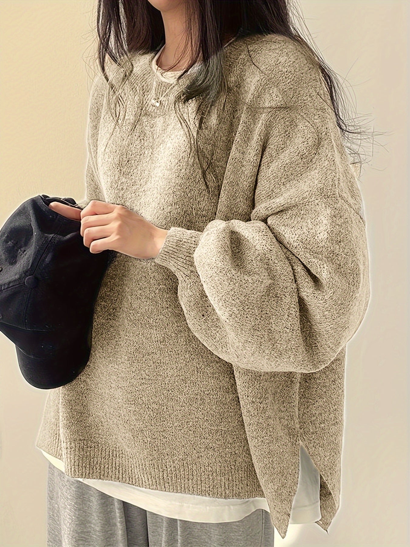 Aemie | Oversized Crewneck Sweater