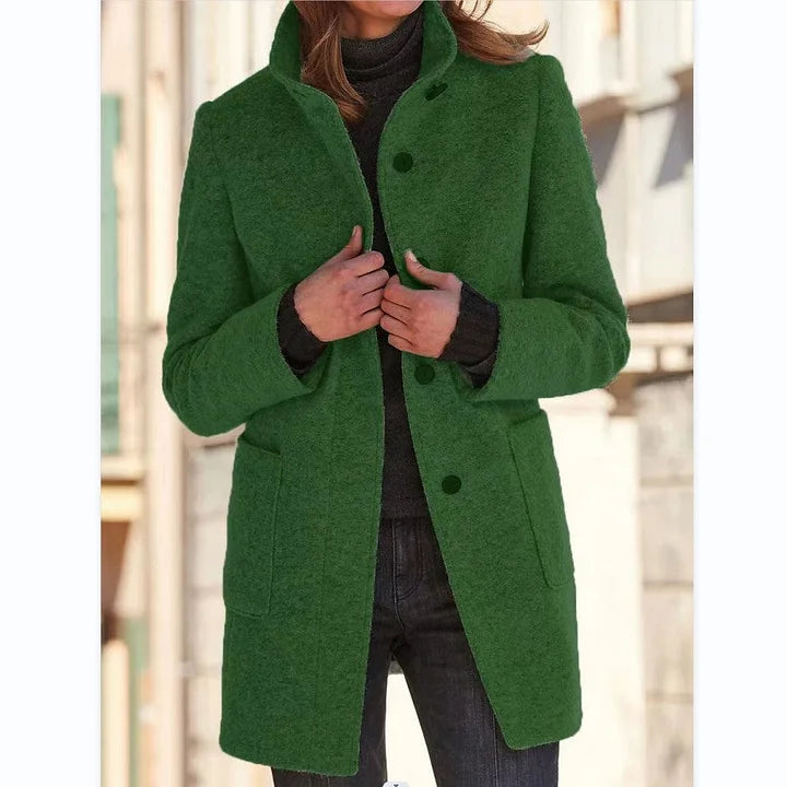 Ysa | Classic Stand Collar Button Coat