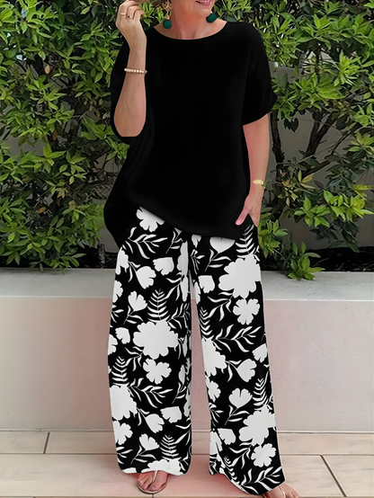 Digna | Tropical Wide-Leg Set