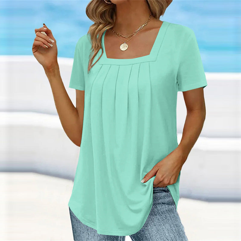 Nami | Flowy Square-Neck Blouse