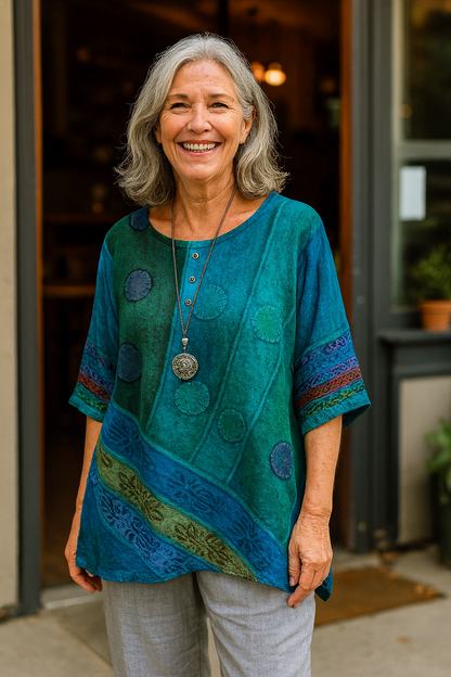 Yssa | Radiant Ethnic Tunic Top