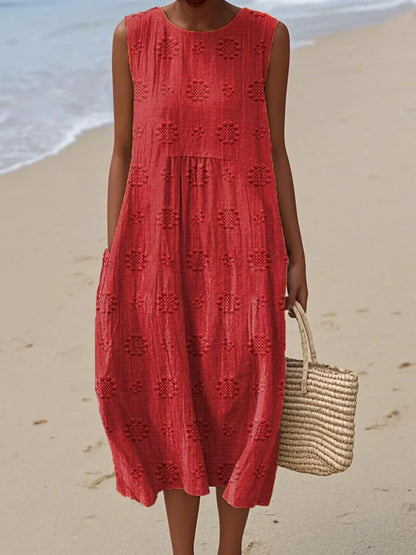 April | Chic Sleeveless Pocket Dress