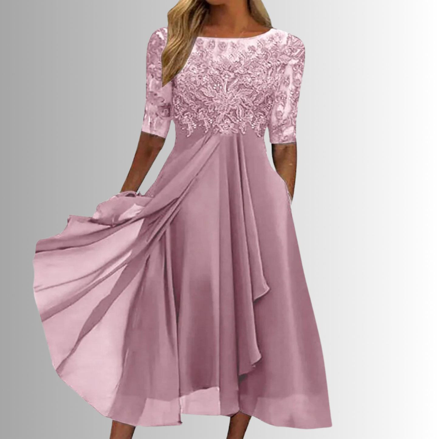 Rhain | Classic Embroidered Dress