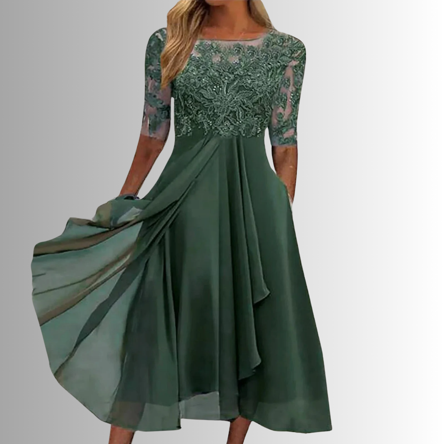 Rhain | Classic Embroidered Dress