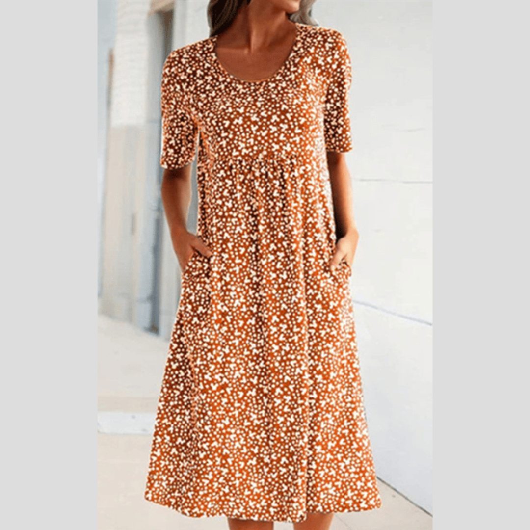 Ayesha | Fashion Floral Midi Dress