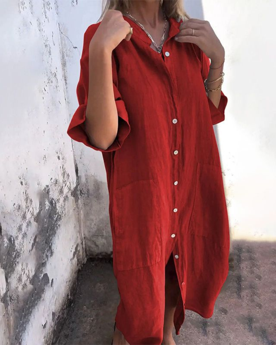 Cara | Cozy Shirt Dress