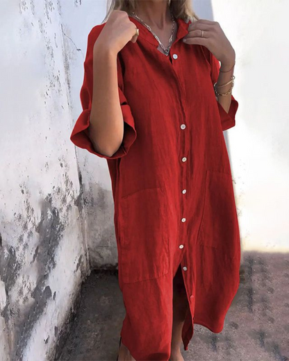 Cara | Cozy Shirt Dress