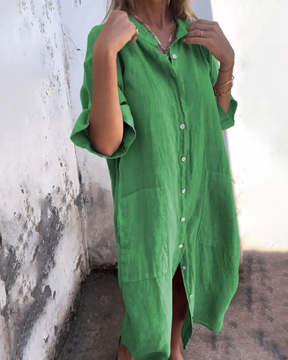 Cara | Cozy Shirt Dress