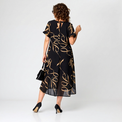 Elena | Timeless Elegant Swirl Dress