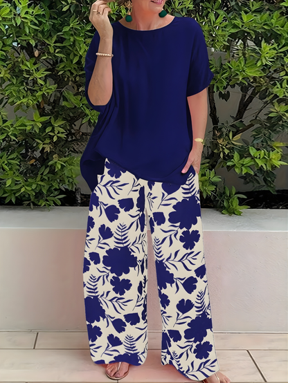 Digna | Tropical Wide-Leg Set