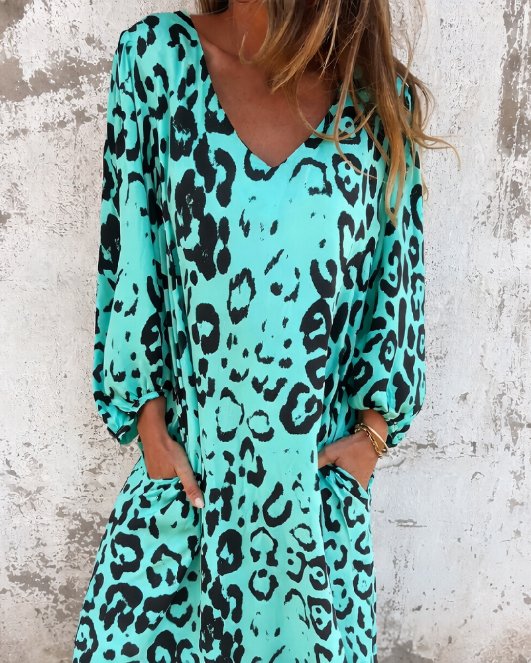 Sienna | Leopard V-Neck Dress
