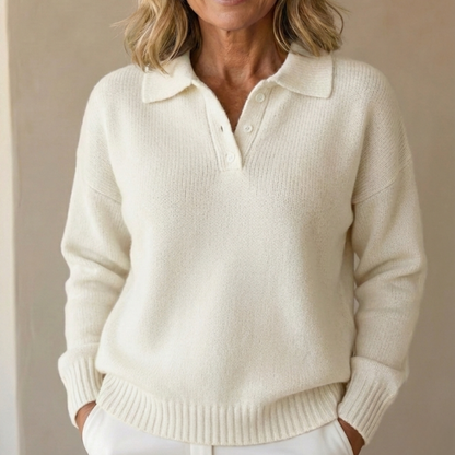 Olimpia | Buttoned Collar Sweater