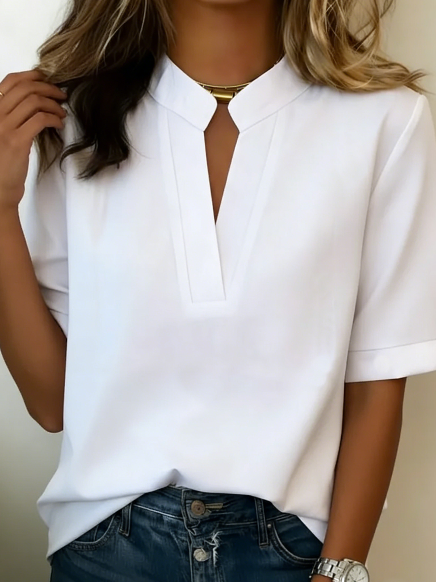 Juliet | Tailored V-neck Top